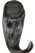 26” Natural Black Clip In Ponytail - Drawstring Ponytail 100% Human Hair