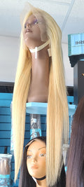 13*4 HD Lace Frontal Blonde Wig 200% Density Silky Straight