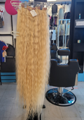 30" Platinum Blonde (613) Clip In Extensions NATURAL Edition 120grams