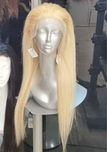 26” 13*4 Transparent Lace Frontal Wig Blonde 180% Density