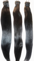 24" Natural Black Straight Raw 100% Human Hair Bundle 120g